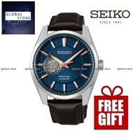 Seiko SPB311J1 Presage Men's Analog Sharp Edged Open Heart Automatic Leather Watch