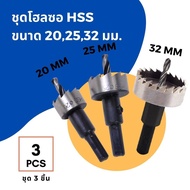 ดอกเจาะโฮลซอ ไฮสปีด HSS เจาะแผ่นเหล็ก อลูมิเนียม พลาสติก Hole Saw Tooth HSS Steel Drill Bit Set Cutter Tool For Metal Aluminium Plastics