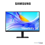MONITOR (จอมอนิเตอร์) SAMSUNG VIEWFINITY S8 S80UD LS27D804UAEXXT - 27 INCH IPS 4K 60Hz KVM USB-C