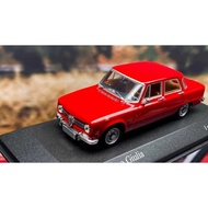 Mini Cut Alpha Romeo GIULIA.1/43.Red Rare Appearance Perfect.Intended Those Private Chat.On Delivery
