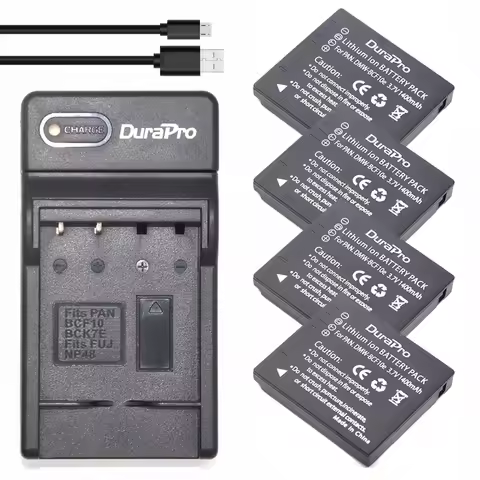 DuraPro DMW-BCF10 DMW-BCF10e DMW-BCF10PP Battery + USB Charger for Panasonic Lumix DMC-FX700,FX75,TS