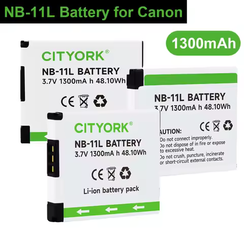 1300mAh NB 11L NB-11L NB11L Camera Battery for Canon PowerShot A2300 A2400 A2500 A2600 A3400 IS A350
