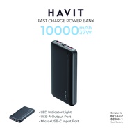 HAVIT HVPWB-PB90 10000mAh PD20W USB-C + Dual 22.5W USB-A Fast Charge Power Bank