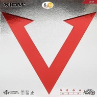*桌球狂* Xiom Vega Asia 紅V桌球膠皮 ( 紅色/黑色/max/2.0/中軟) 半黏澀  旋轉強