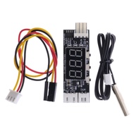 Dc 12V 4 dây quạt PWM Nhiệt độ điều khiển đốc nhiệt độ Tốc độ màn hình hiển thị kỹ thuật số hỗ trợ 3