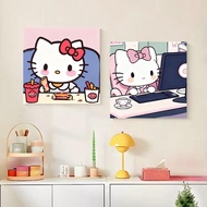 Paint By Numbers With Frame Wall Decor Number Painting Pets Cat Gift Ideas Home Decor E5g4