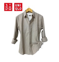 Uniqlo Kemeja Putih Panjang Pria Casual Slimfit
