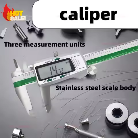150mm Stainless Steel Digital Caliper with Zero Setting 0.01mm High Precision 6 Inch Thickness Gauge