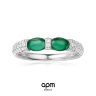 APM Monaco green double candy ring original adult fashion simple temperament personality domineering