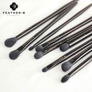 Feather B Premium fur eye brush set - Eye brush - Eye makeup brush - Eye brush set