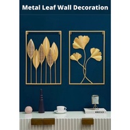Ready Stock Malaysia Frame Daun Emas, Gold Frame Wall Murah, Hiasan Dinding Viral, Hiasan Ruang Tamu