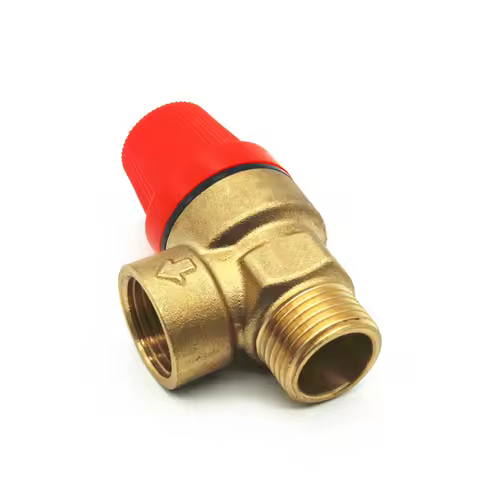 1/2" BSP Male To Female Thread Brass Safety Release Valve Pressure Drain Relief Valve For Solar Wate