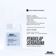 SILICONE OIL PENGKILAP BODY SERBAGUNA DENZ (FREE BUSA POLES) 250ml - 1L Cairan Denz Auto Detailing S