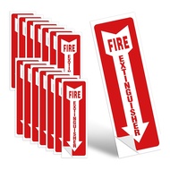 Fire Extinguisher Sign Warning Labels 15-Pack of 4x12 Inch Self-Adhesive Safety Stickers for Home&am