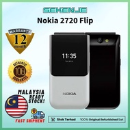 NOKIA 2720 FLIP 4GB + 512MB RAM 100% Original Refurbished Set