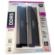 Crucial Pro Overclocking 64GB (2x32GB) DDR5-6400 CL40 Gaming Memory Kit Black, CP2K32G64C40U5B