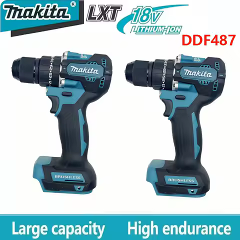 Original Makita Battery DDF487 Cordless Driver Drill Brushless Electric Impact Screwdriver Rechargea