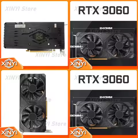 RTX3060 for Gaming GPU Graphics Card 12GB GDDR6 PCIe 4.0 Desktop Video Card for Computer PC Build Mi