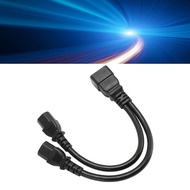 IEC320 C20 To Dual C13 Power Cord  PVC Shell 12.6in Y Splitter Reinforced for Laptop Adapters