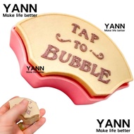YANN Tap to Bubble Clicky Fidget Button, Fan-Shaped Handheld Press-Type Fingertip Toy, Hot Stress Re