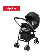 Aprica 2015711 Luxuna Dual Single Stroller for newborn baby+, Black