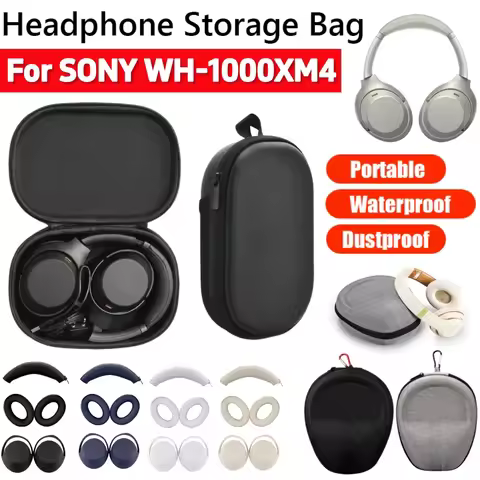 Storage Bag For WH-1000XM4 Hard EVA Headphone Carrying Case Pouch Waterproof for SONY WH-1000XM4 Hea