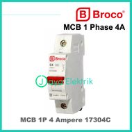 BROCO MCB 2A 4A 6A 10A 16A 1P 1 Phase Pemutus Arus SNI Grosir Original 2 4 6 10 16 A Ampere
