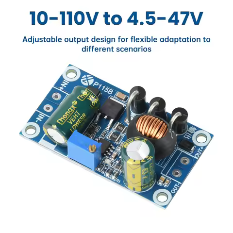 Dc-dc Adjustable Step Down Power Supply Module 10v-110v To 5v-24v 9v 12v 24v 36v 5a With Short Circu