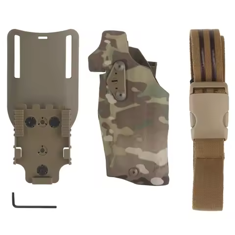 Gun Protective Case For G17+X300 Leg Gun Holster ALS Tactical Quick-Release Collet Wear-resistant Hu