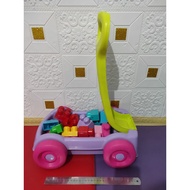 Preloved Trolley & Mega Blocks 30 pcs