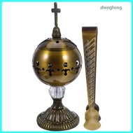 Charcoal Burning Bowl Burner Stick Incense Stand Church Decorations zhenghong