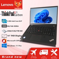 Lenovo ThinkPad X1 Carbon laptop - Ultra-thin 14"FHD / intel i5 i7 8th gen / DDR4 8G 16G RAM / 512GB 1T SSD / BrandNew Original Laptop / Windows11Pro&amp;office / HDCam WiFi Bluetooth