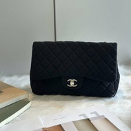 CHANEL 漆皮皮穿鍊口蓋包 CF29 - 黑銀13開