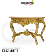โต๊ะคอลโซล หลุยส์ วินเทจ 120 cm. ท็อปหิน (CLASSIC Series) รุ่น TMP-95112 Gold [Pick Collection]