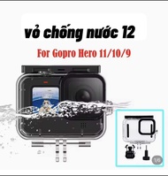 Hộp chống nước gopro 12 11 phụ kiện máy quay gopro