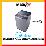 MIDEA INVERTER FULLY AUTO WASHER MFW1655CV 16KG MESIN BASUH AUTO