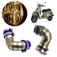 GTS 200 250 300 Motorcycle Accessories Exhaust Pipe Stainless Steel Link Tube For VESPA GTS200 GTS25