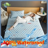 Waterproof Bed Sheet  Mattress Protector Cover Fitted Bedsheet Topper Single Queen King Size For Baby Kid