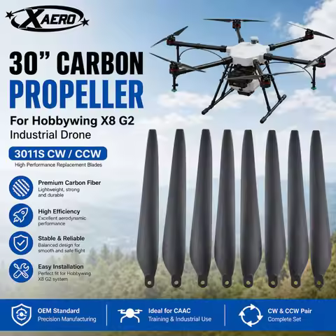 XAERO 3011S 30 inch Carbon Propeller for Hobbywing X8 G2, Training Drone Replacement Blade CW CCW