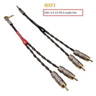 HIFI fever Odin 3.5 one point two lotus cable, Odin 3.5 to double lotus audio cable one open two RCA