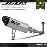 Zontes 368G V1 Titanium 368E Exhaust Pipe and Muffler Full System Exhaust for Scooters Zontes 368G
