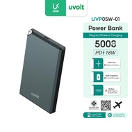 UVOLT พาวเวอร์แบงค์ชาร์จเร็ว ไร้สาย Powerbank Wireless Charge 5000mAh Fast Charge PD18W