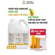 Fuwa3e Biological Enzyme Dishwashing Liquid 3.8 Liters Safe for Children to Protect Hand Skin
