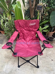 สินค้าพร้อมส่ง เก้าอี้สนาม เก้าอี้แคมป์ปิ้ง Coleman สีแดง