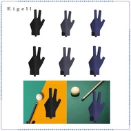 Eigell 3 Fingers Billiard Glove Snooker Pool Glove Breathable Accessories Non Slip Professional Pool