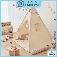 Kids Simple Indoor Beige Cute Bear Tent Game House Teepee Tent