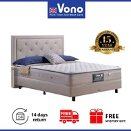 VONO SpinePro 1200 Mattress [FREE Pillow 2pcs] Spine Pro Collection Spring Bed Super Single Queen Ki