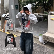 Now+Pre-Order [ALIFE] Korean Style BOXY National Flag Rock Short Wide Hooded Jacket 2 Colors Perfect