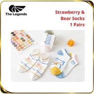 Cartoon Socks Women Socks Men Cartoon Stokin Perempuan Stokin Lelaki 1 Pair TLG