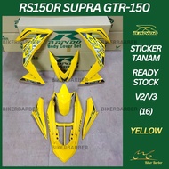 [READY STOCK] COVERSET/BODYSET HONDA RS150/RS150R V2 SUPRA GTR-150 (16) YELLOW